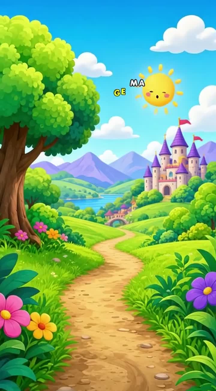 Video for a kids cartoon — AI cartoon