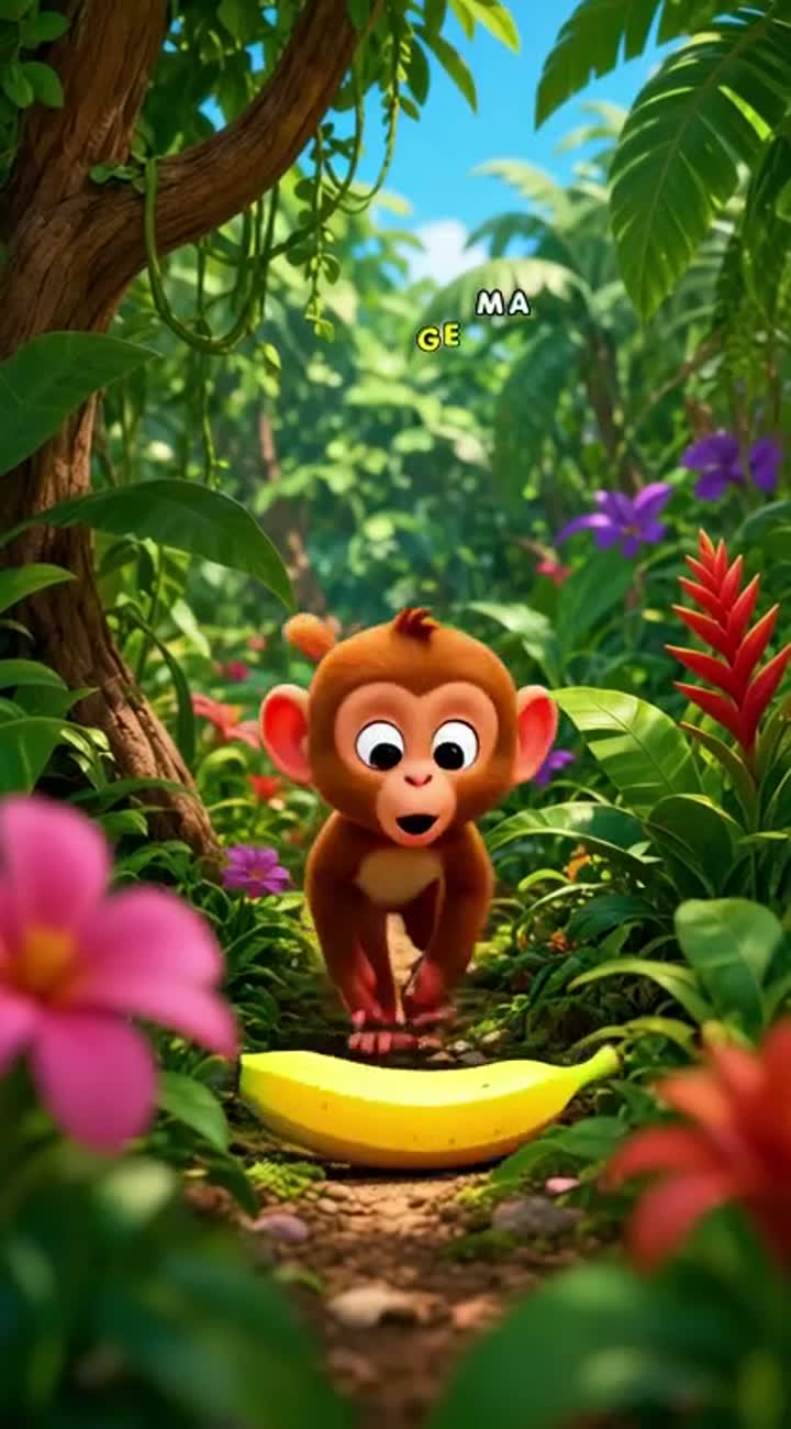 Cute 3D cartoon short for kids — AI cartoon