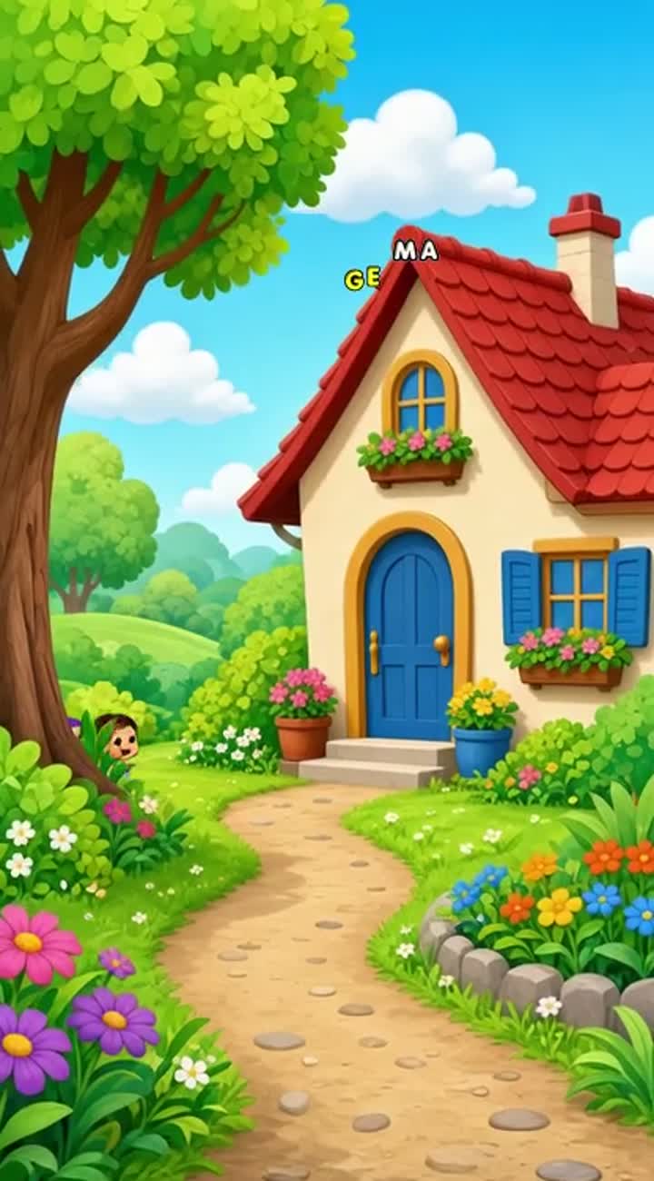 Orginal cartoon rhymes video Animated cartoon with smooth… — AI cartoon