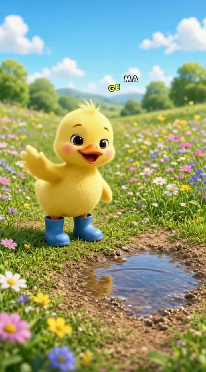 Vibrant 3D animated cartoon for children aged 3-6… — AI cartoon