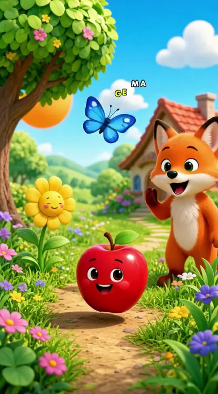 Cute 3D cartoon for preschool children — AI cartoon