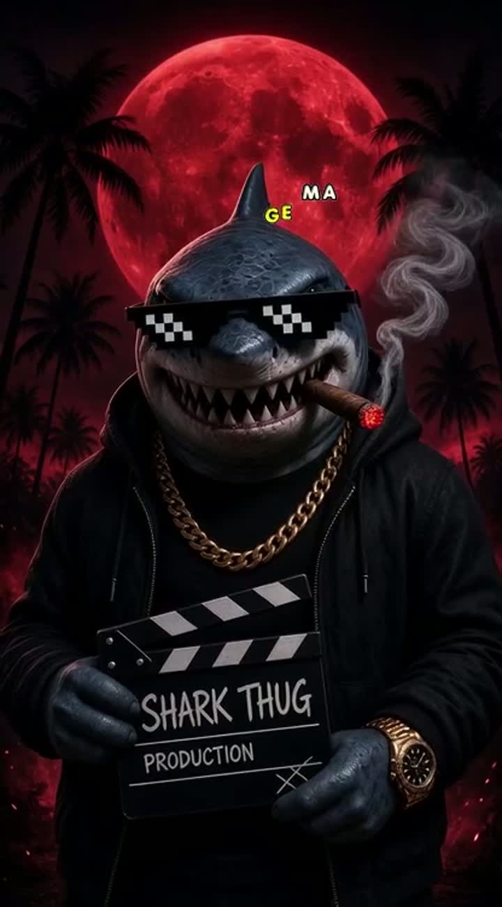 VIDÉO - SHARKTHUGPRODUCTION | INTRO CINÉMATOGRAPHIQUE DE — AI cartoon