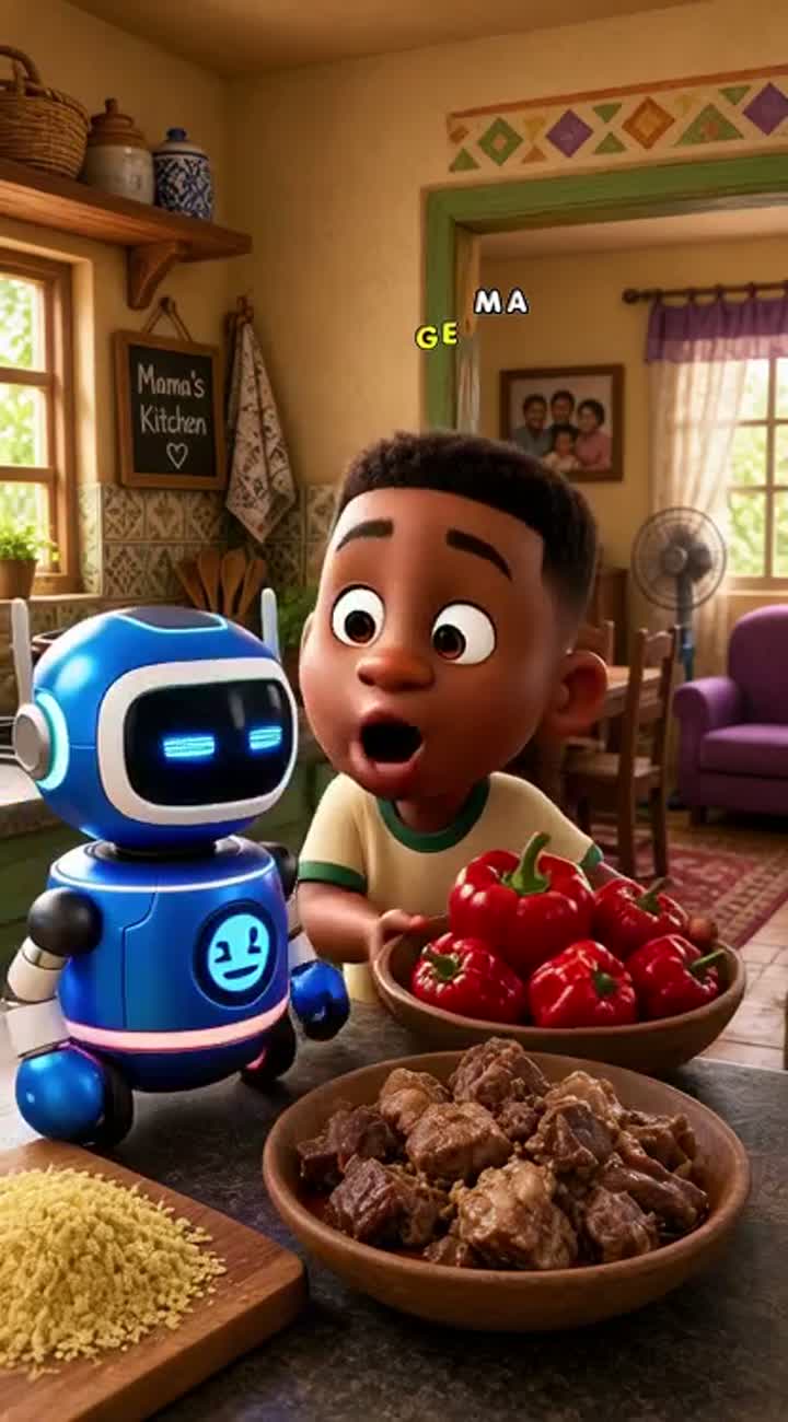 MAMA'S SOUP BOT* — AI cartoon