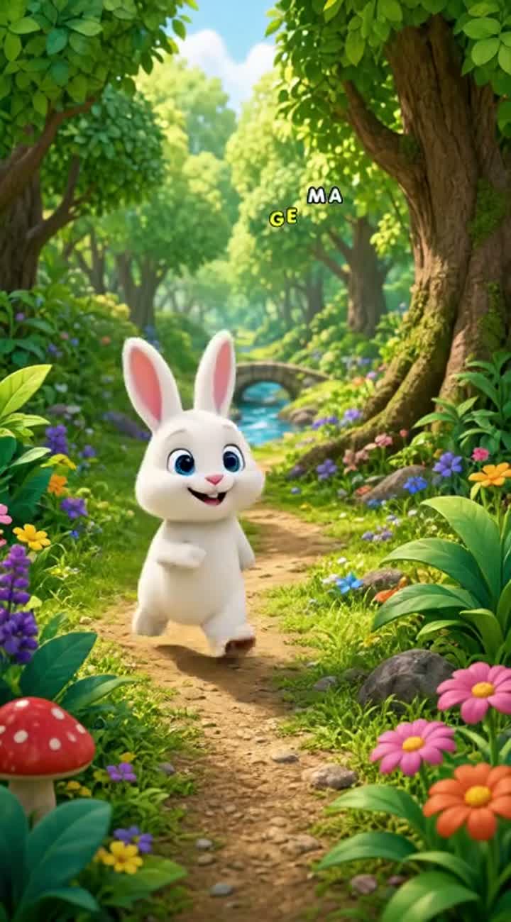 Benny the Bunny Learns Colors — AI cartoon