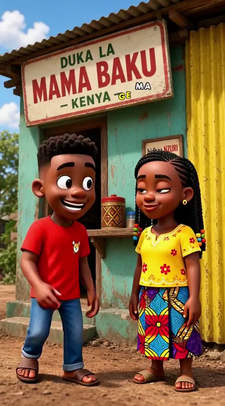 Funny 3D cartoon video for TikTok, vertical 9:16… — AI cartoon