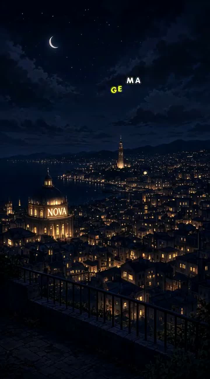 On a dark night, the city of Nova is completely silent until all… — AI cartoon