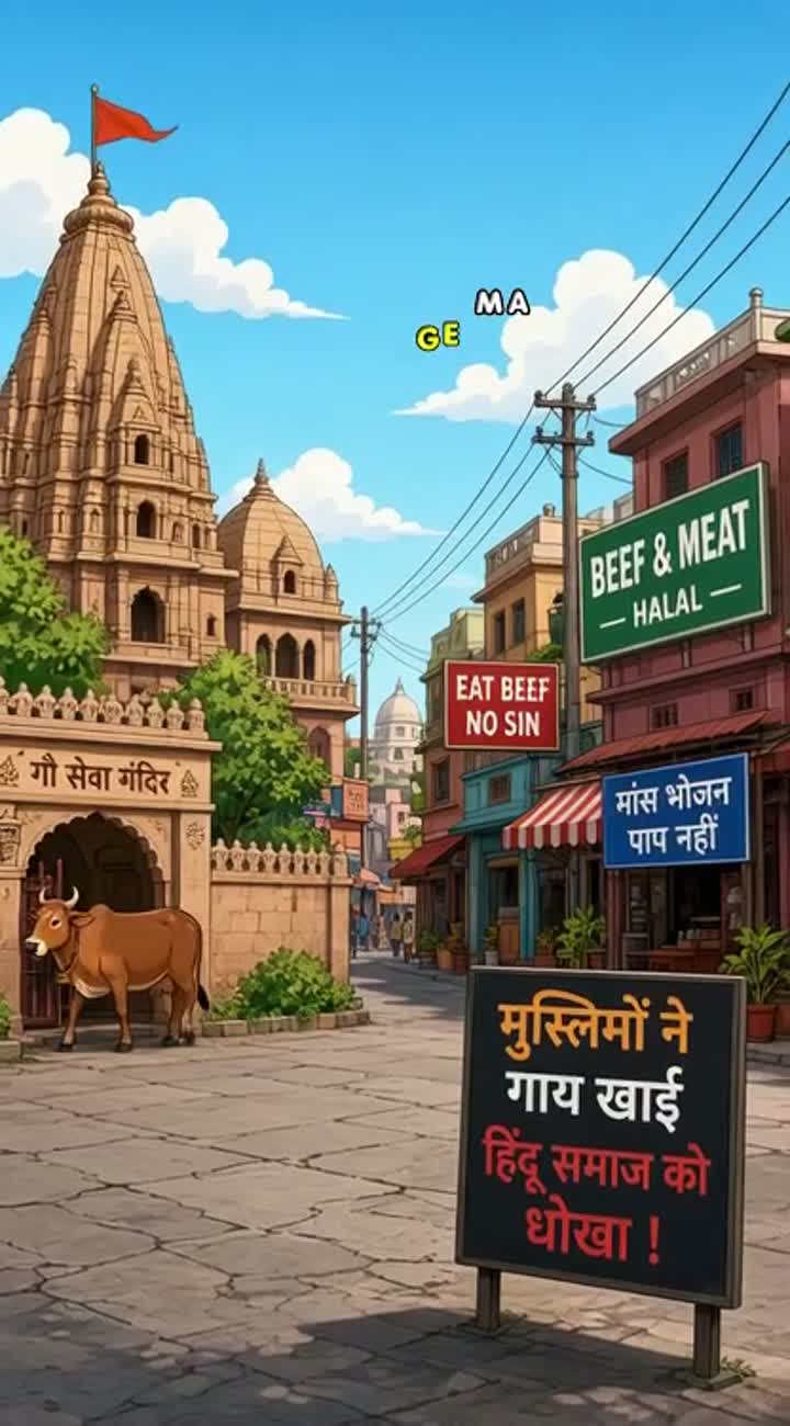 Ek Aisa cartoon banao jisme dunikya me bahut sare religion ke log… — AI cartoon