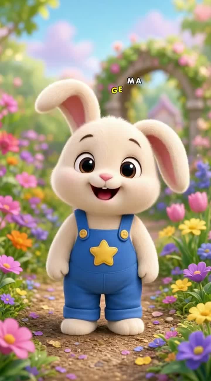 Original, adorable 3D preschool cartoon character named Luni — AI cartoon