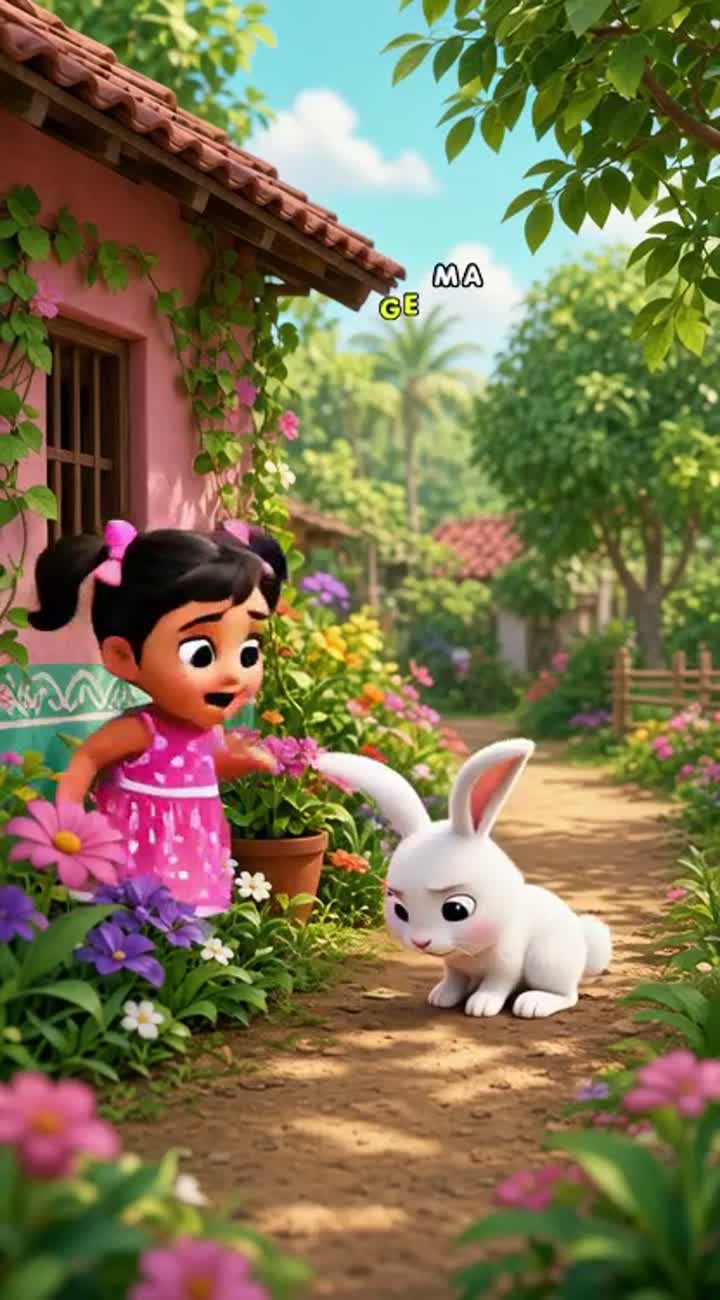 Cute 3D animated cartoon for children in a colorful Bengali… — AI cartoon