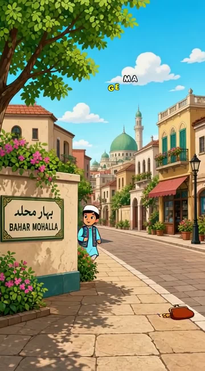 Kenan aur Abu Bakr Ki Kahani - Imandari Aur Neki — AI cartoon