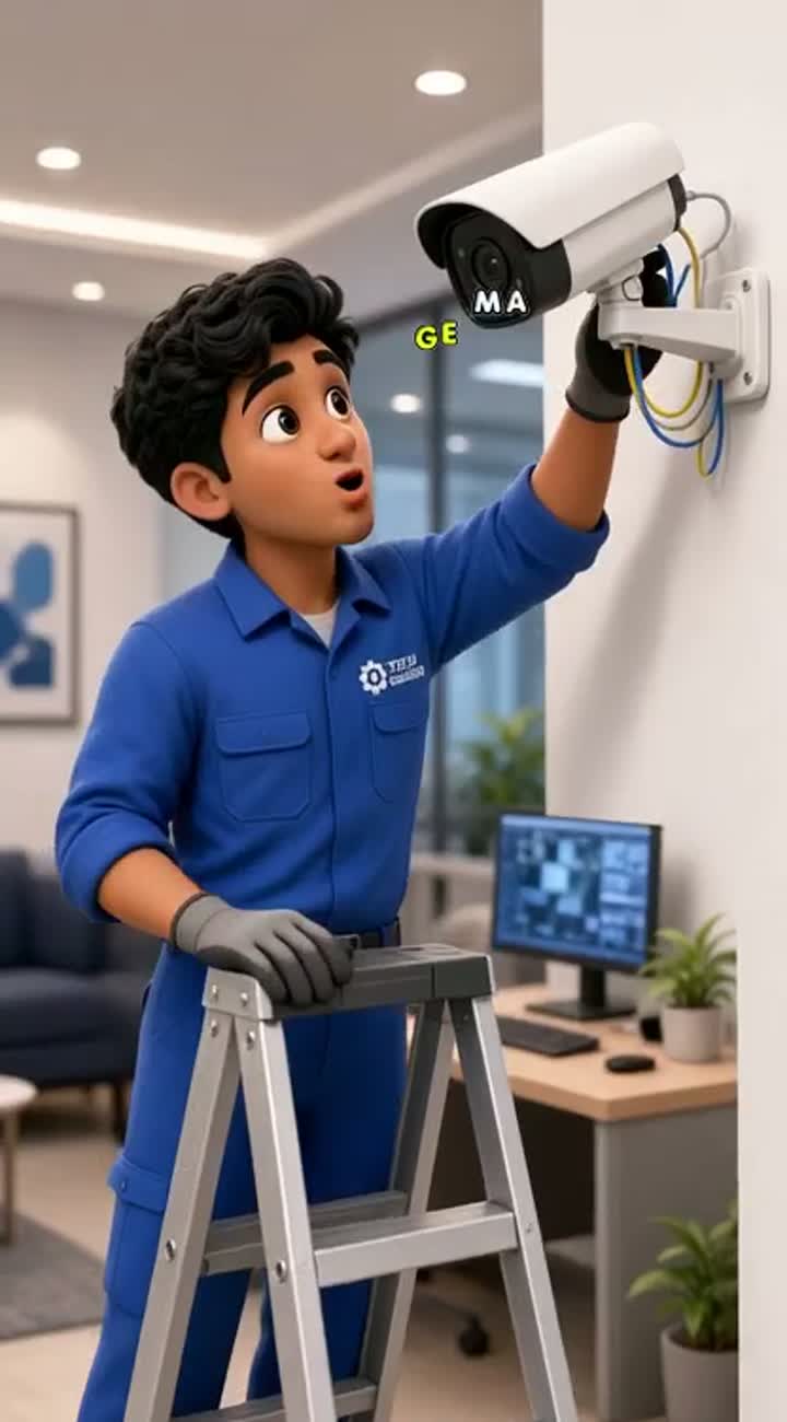 A friendly Indian 3D cartoon engineer wearing a blue uniform… — AI cartoon