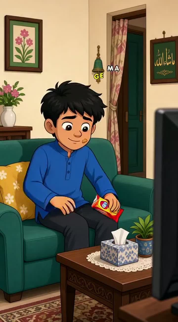 Funny 2D cartoon video in vertical 9:16 format — AI cartoon