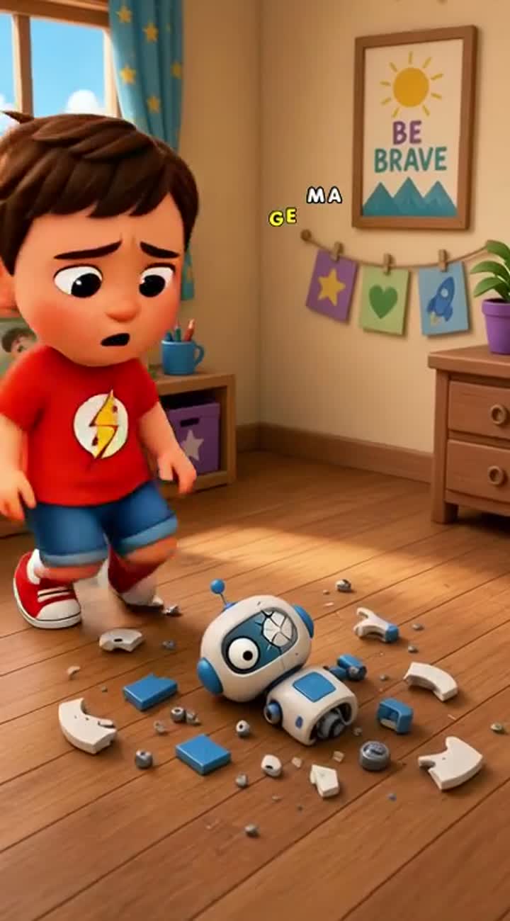 A vibrant, colourful animated cartoon featuring Sami… — AI cartoon
