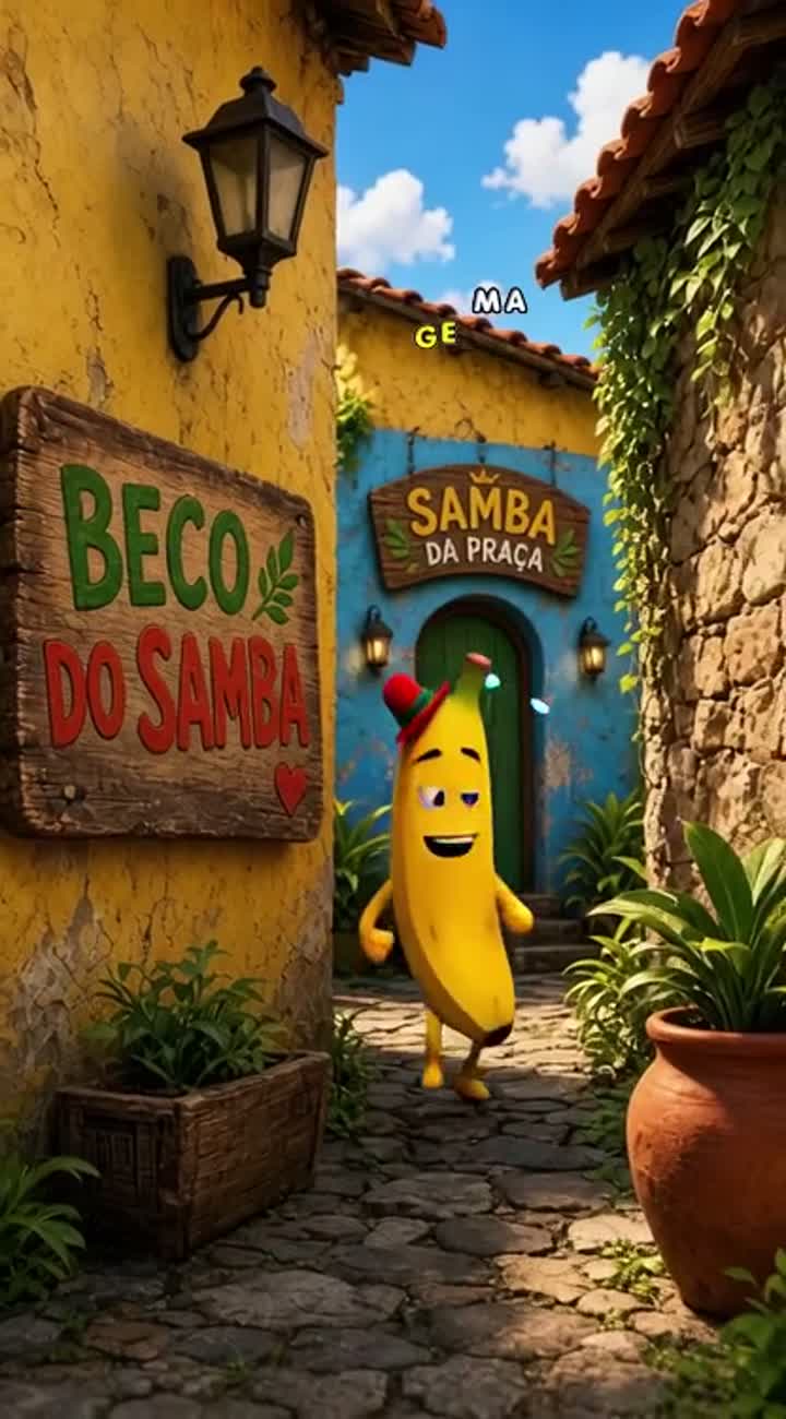 Funny 3D animated fruit characters, exaggerated facial… — AI cartoon