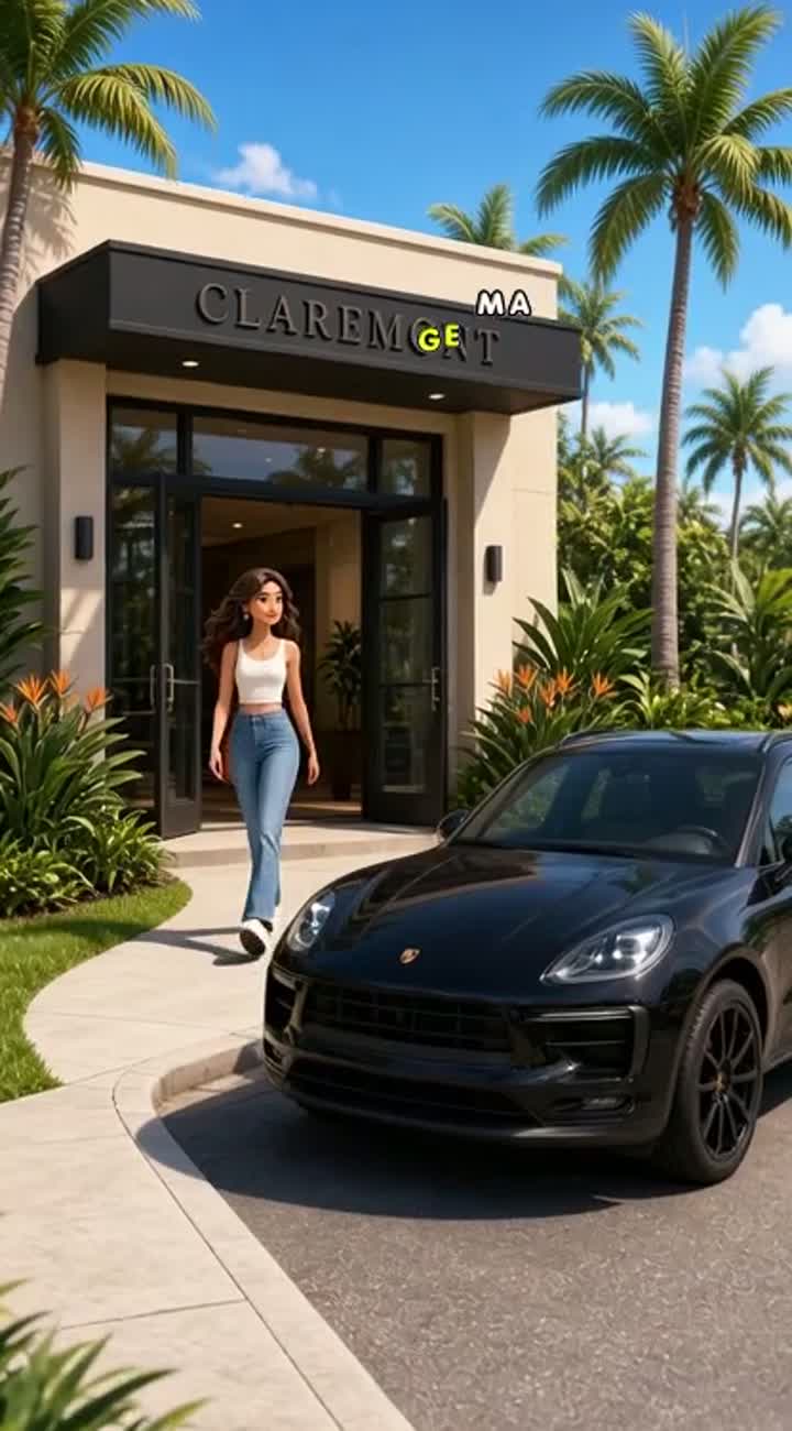 A cute, cinematic South Florida scene — AI cartoon