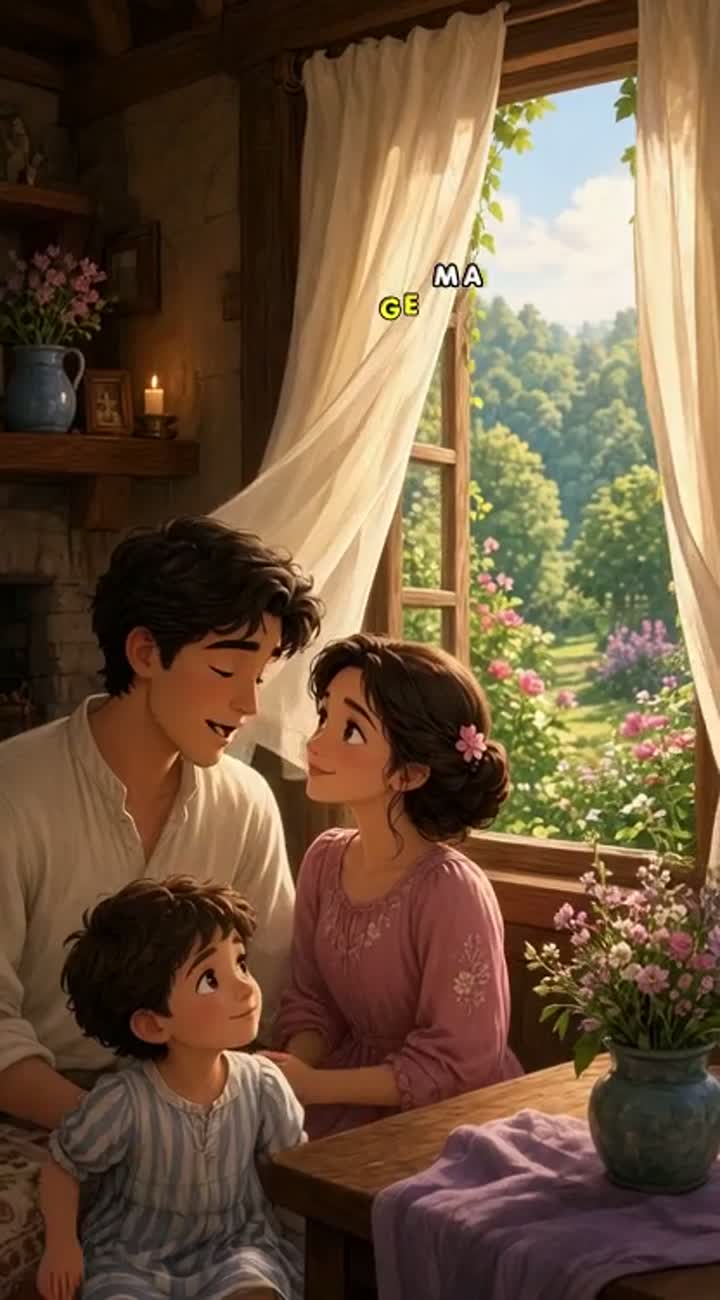 Animação 2D de conto de fadas, estilo filme de animação bonito… — AI cartoon