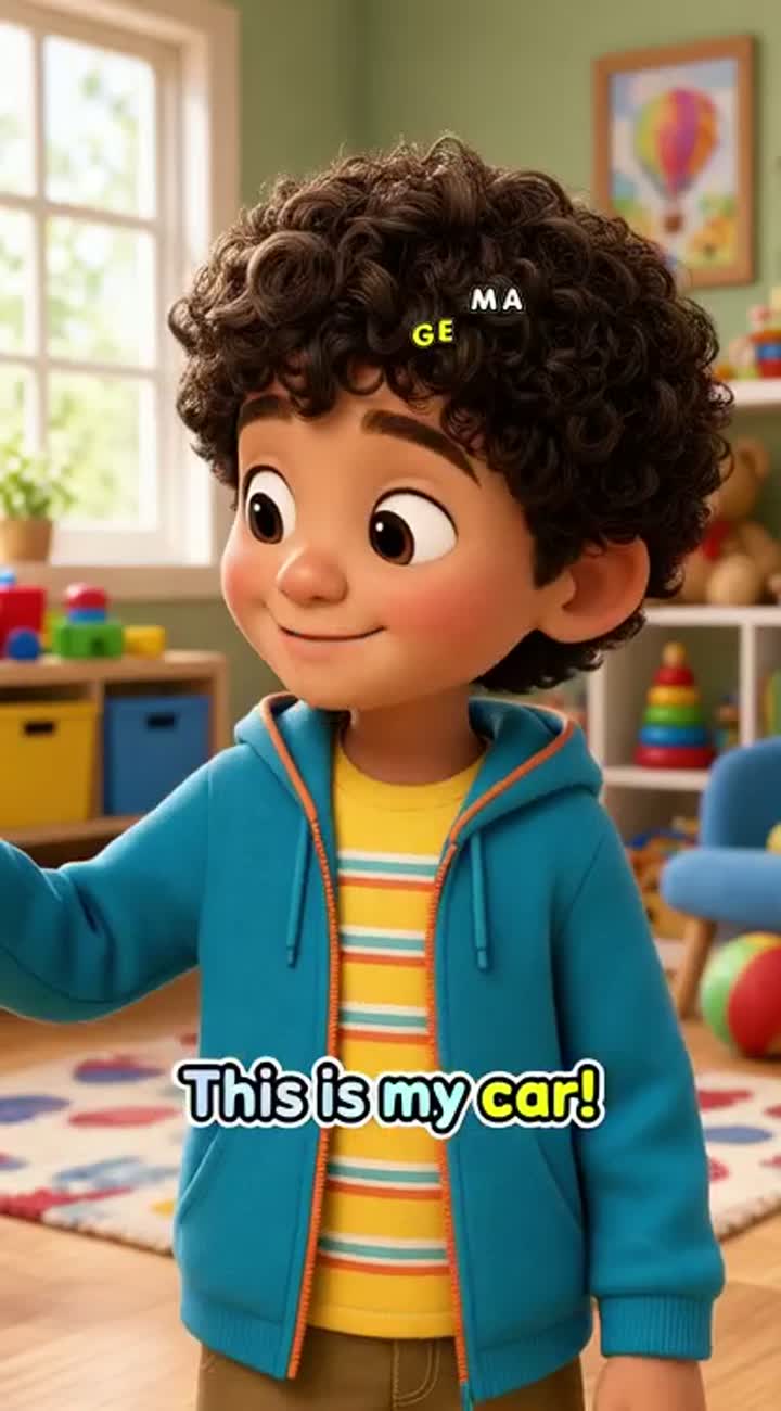 Premium-quality 3D animated children's educational video… — AI cartoon