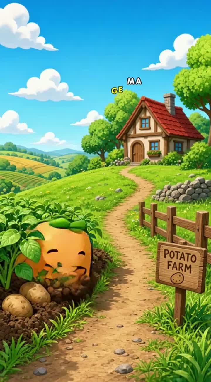 Potato story Animated cartoon with smooth animation… — AI cartoon