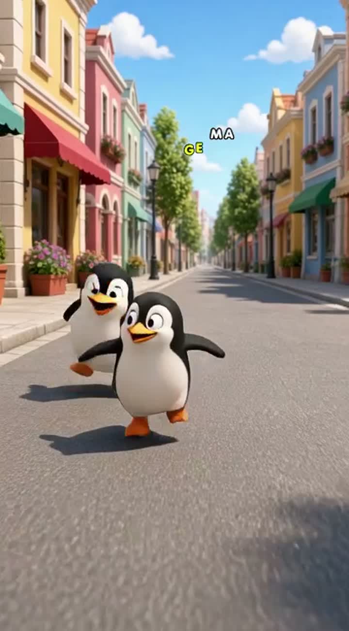 A vibrant, colorful 3D animated cartoon for children… — AI cartoon