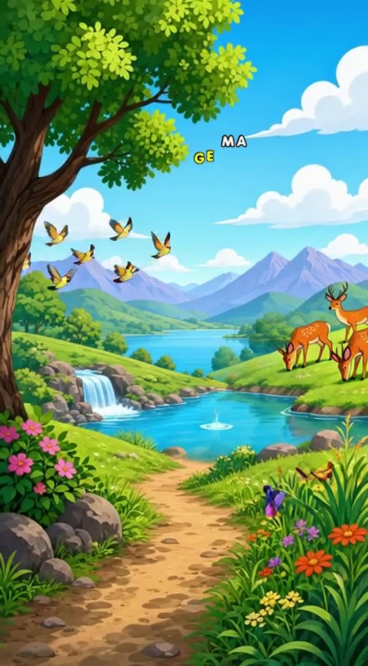 I want a cartoon that shows the life of animals — AI cartoon