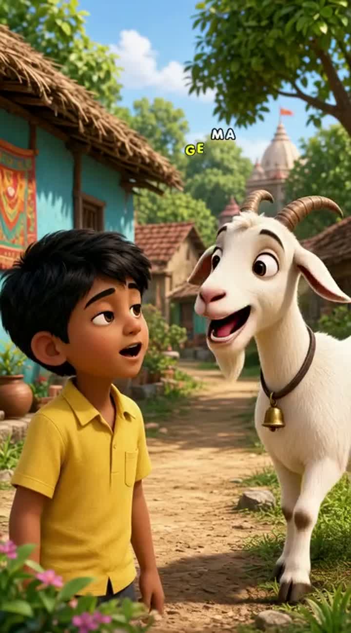 Funny 3D cartoon in vertical 9:16 format for YouTube Shorts — AI cartoon