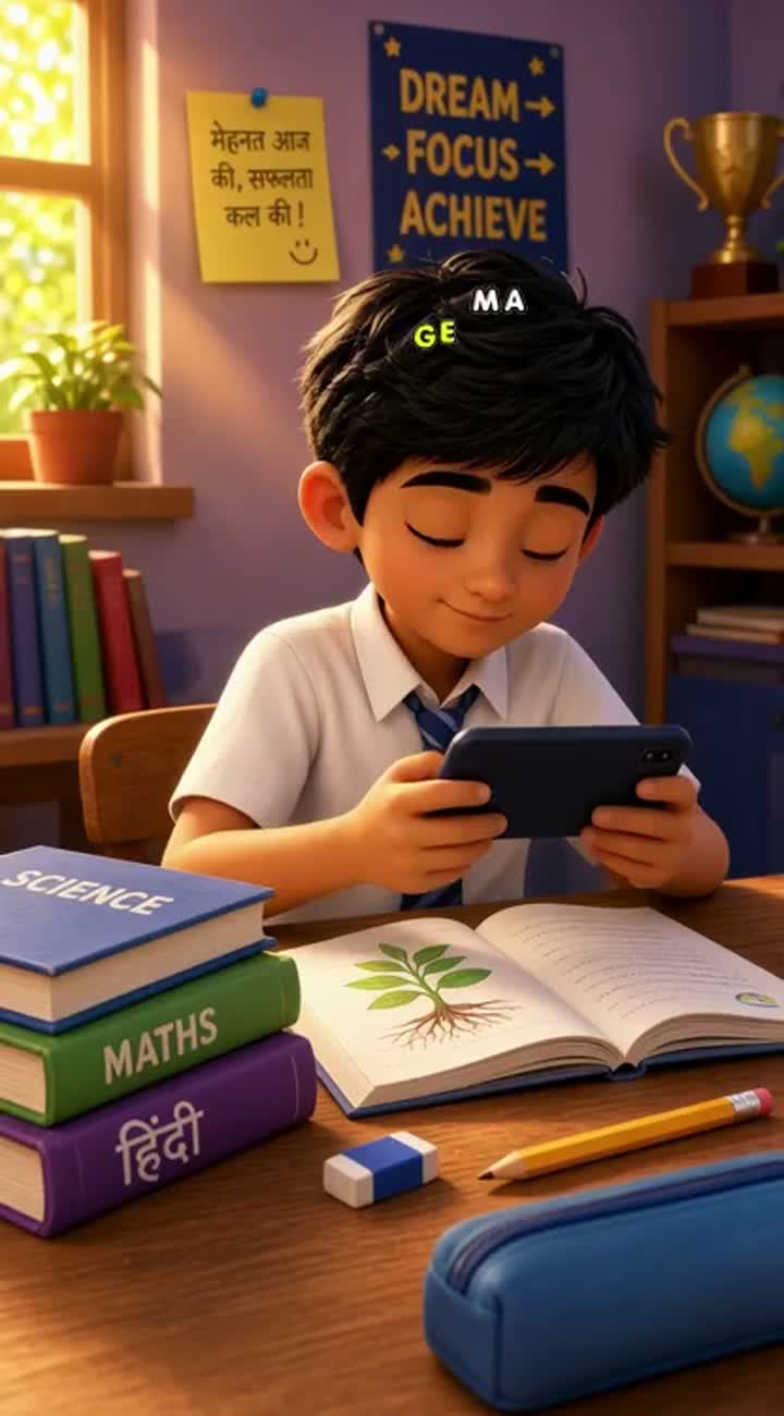 Beautiful 3D cartoon motivational video for Indian school children — AI cartoon