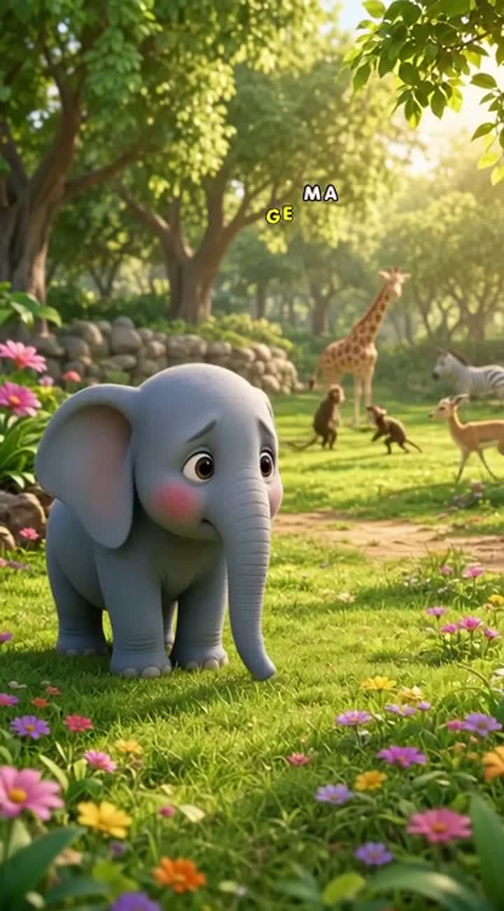 High-quality 3D animated children's cartoon — AI cartoon
