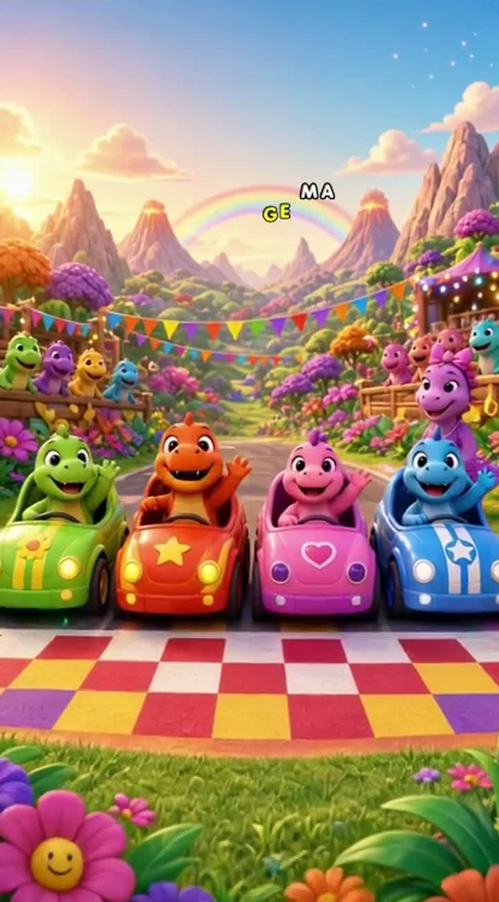 A vibrant 3D cinematic children's animation with smooth… — AI cartoon