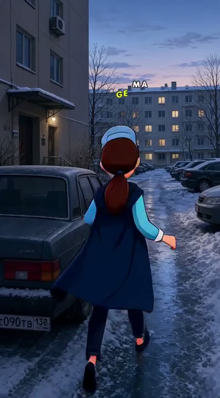 It is an early, freezing March morning at 7:20 AM — AI cartoon