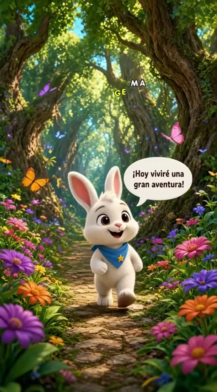 Crea un video infantil animado de en estilo película de animación… — AI cartoon