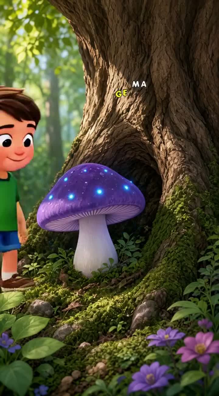 One day, a boy named Jack went for a walk in the forest — AI cartoon