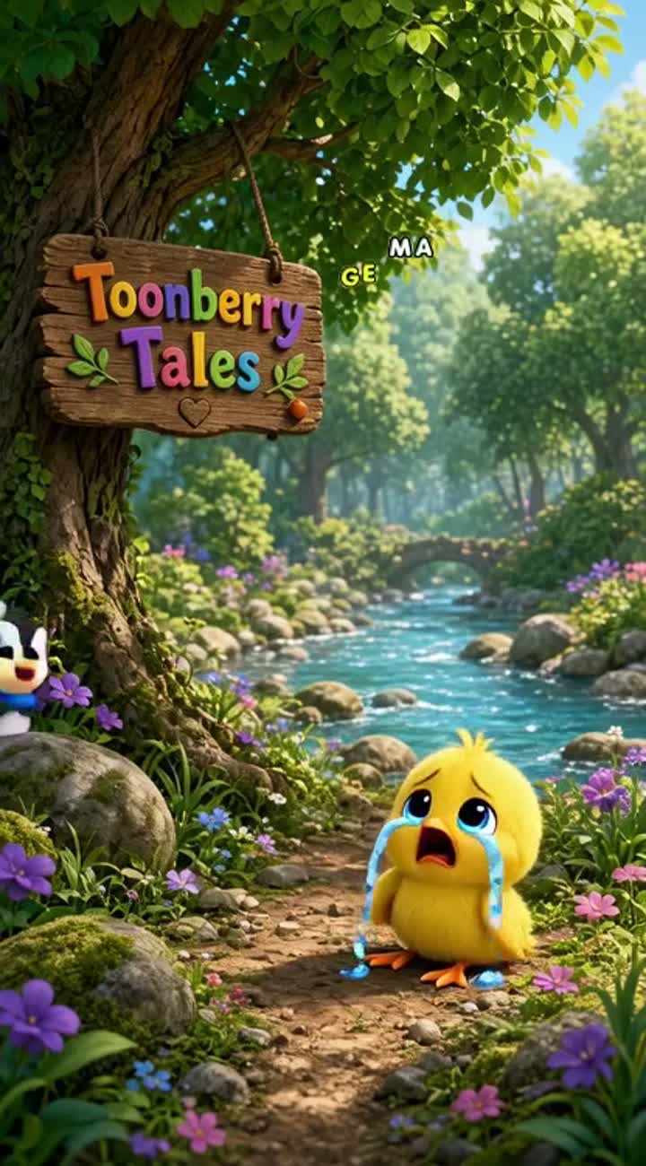 Colorful 3D animated cartoon for Toonberry Tales — AI cartoon
