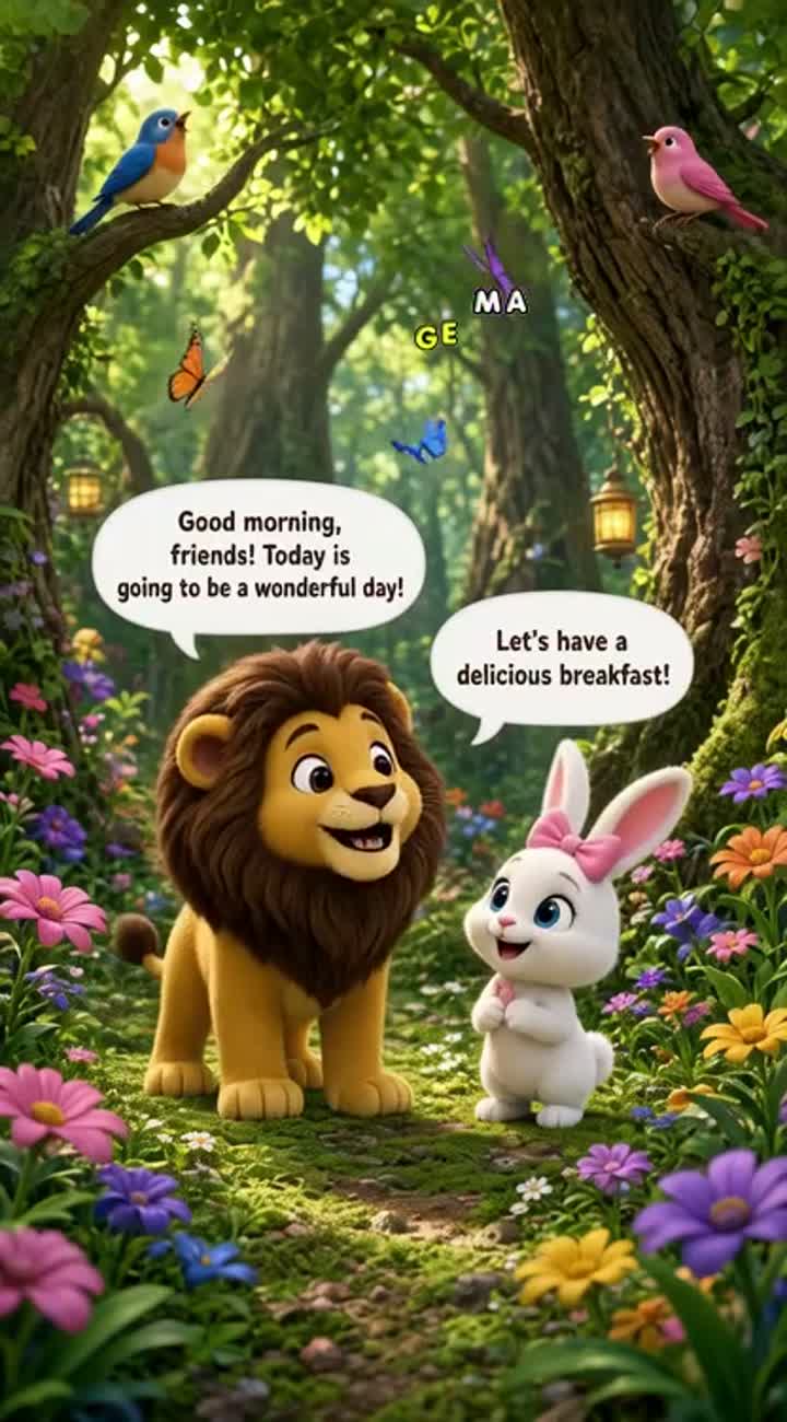 The Magical Forest Friends - The Missing Honey — AI cartoon