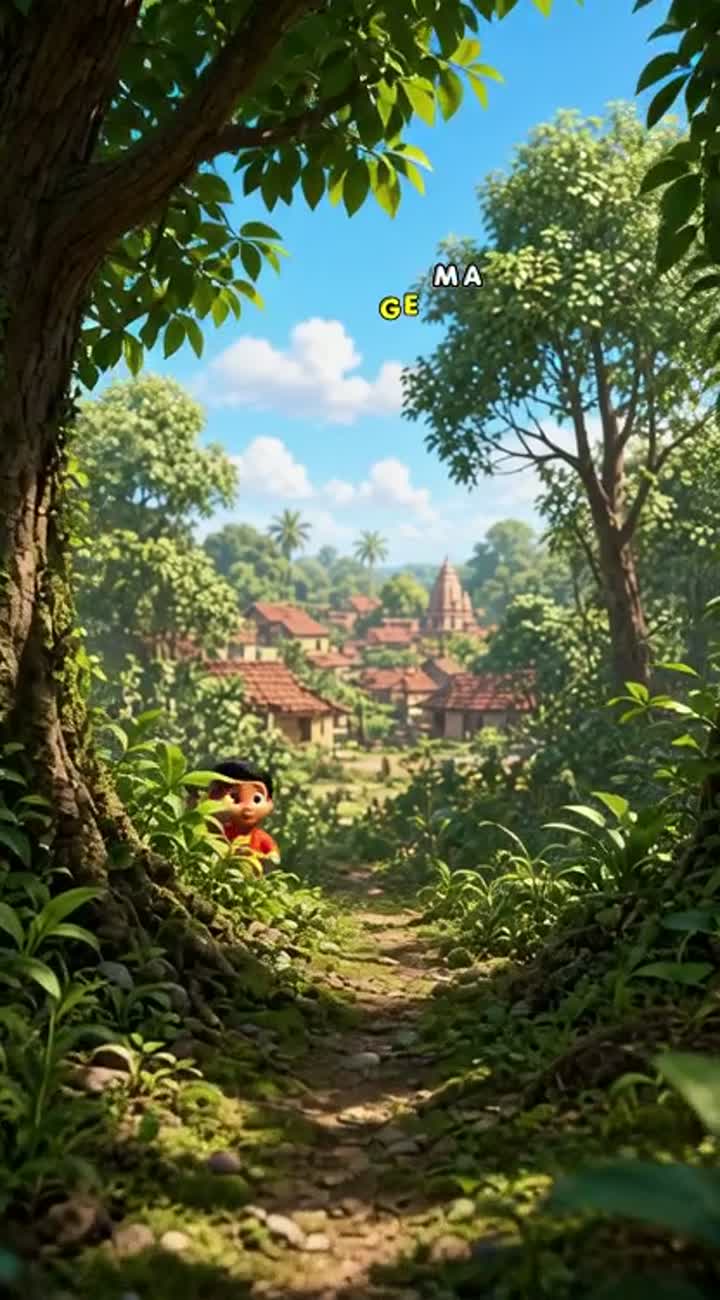 3D animated Indian cartoon story in Hindi for YouTube — AI cartoon