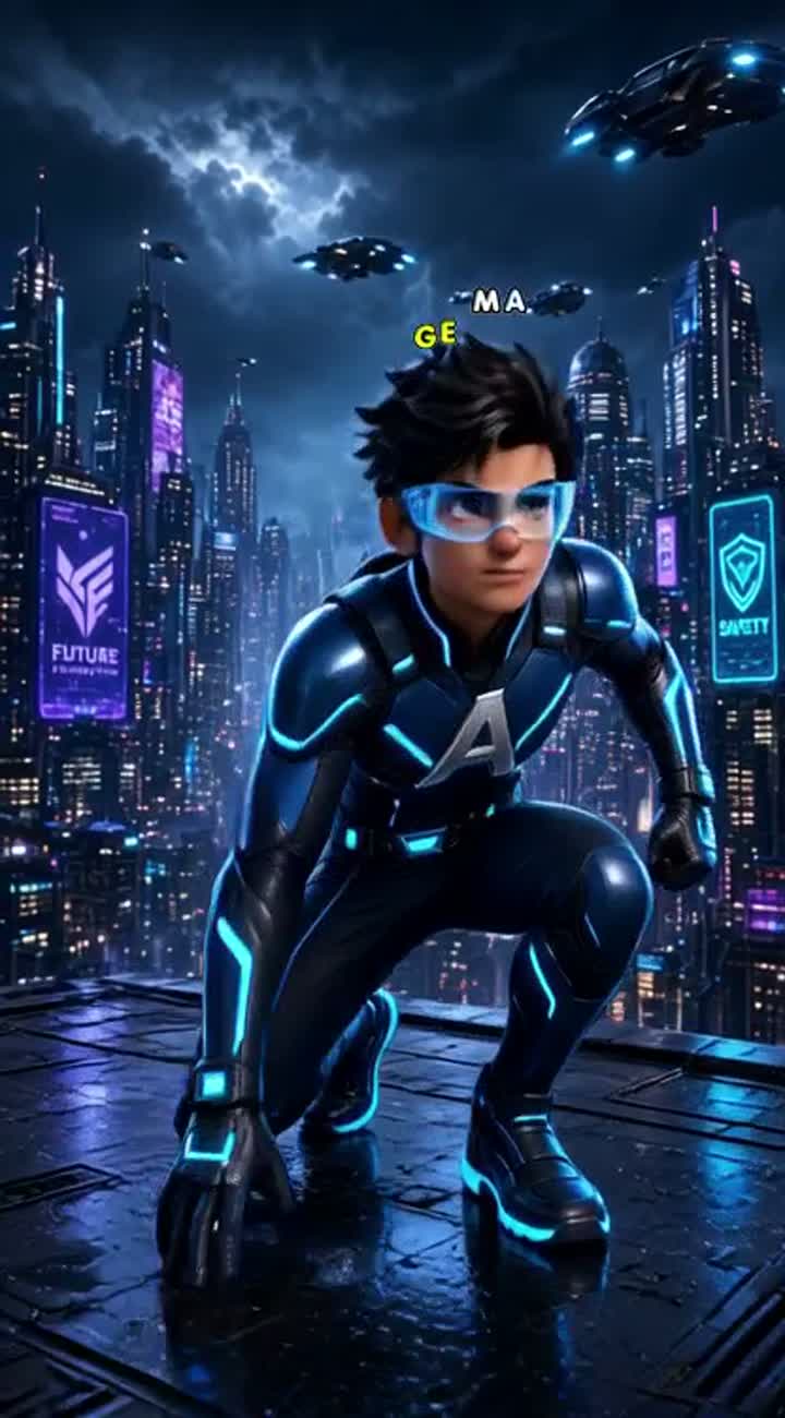 ARYAN: HERO OF THE FUTURE — AI cartoon