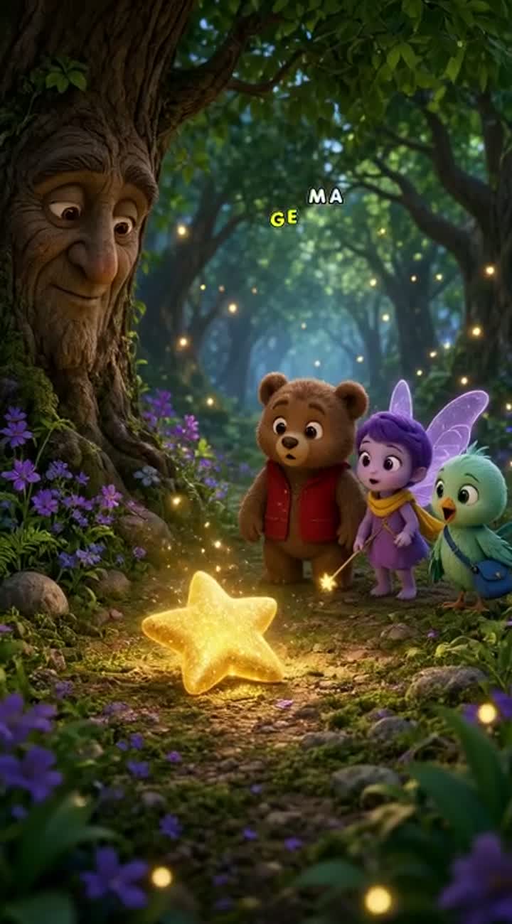 High-quality 3D fantasy cartoon for kids, in Urdu — AI cartoon