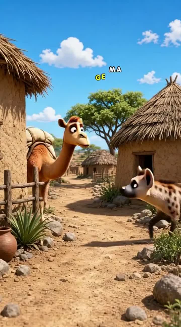 MUSCAB QASIN. Clear Somali dialogue, accurate lip-sync, consistent ch — AI cartoon