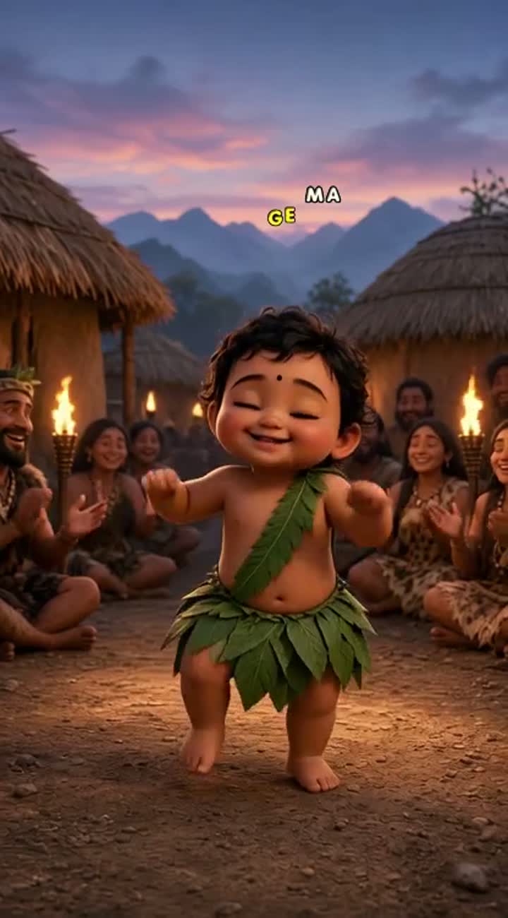 A hyper-realistic Pixar/Disney-style 3D animated baby with big… — AI cartoon