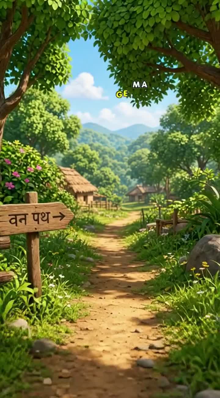 Fun 3D cartoon video in Hindi, presented as one short continuous… — AI cartoon