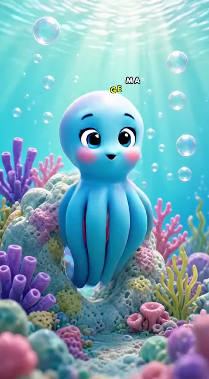 Vertical 9:16, high-quality 3D animated nursery rhyme video… — AI cartoon