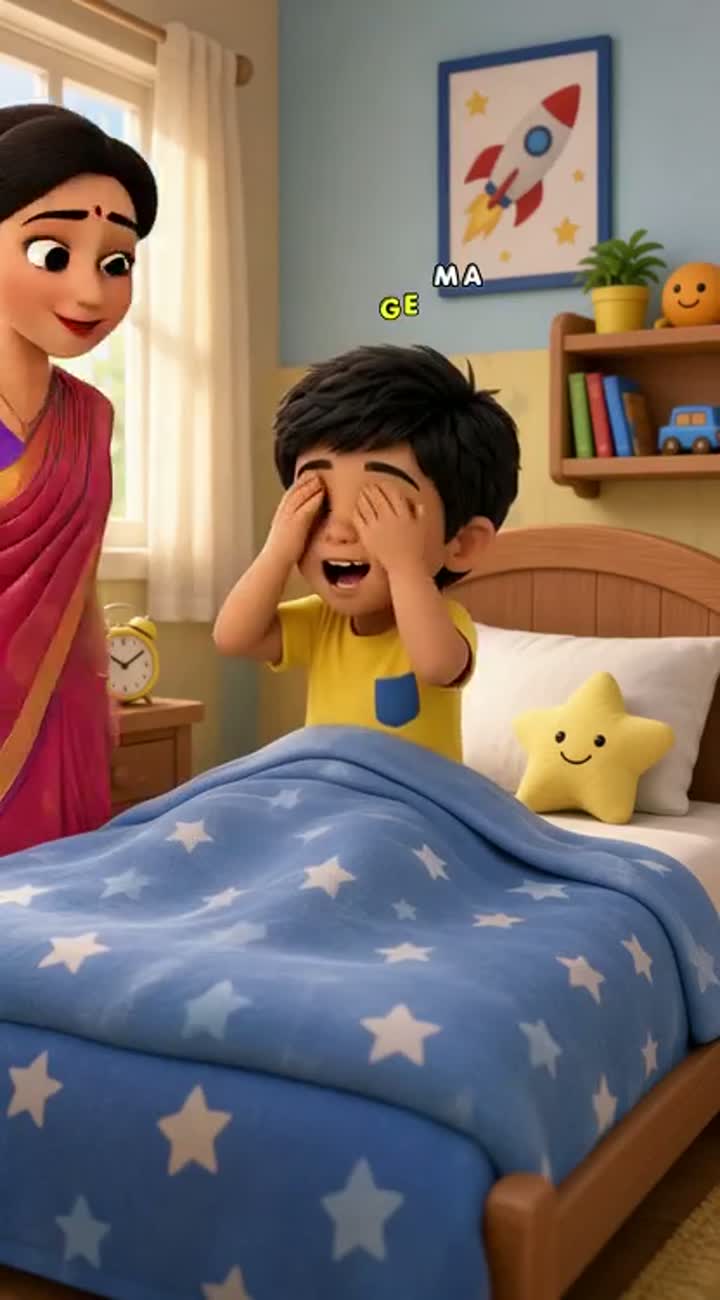 Colorful 3D cartoon animation for kids featuring the same cute… — AI cartoon