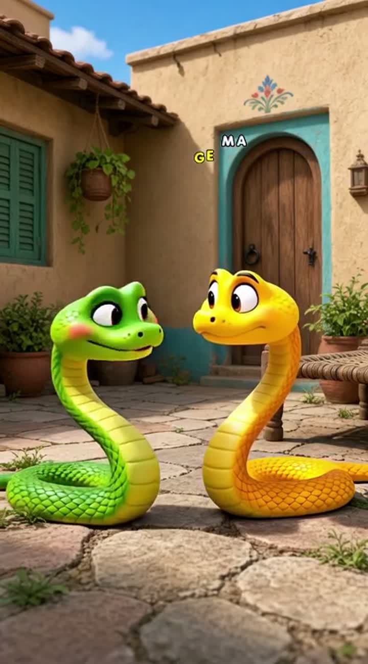 OYYYY BHAIIII Ye le, tere liye Funny Pakistani Punjabi Snakes… — AI cartoon