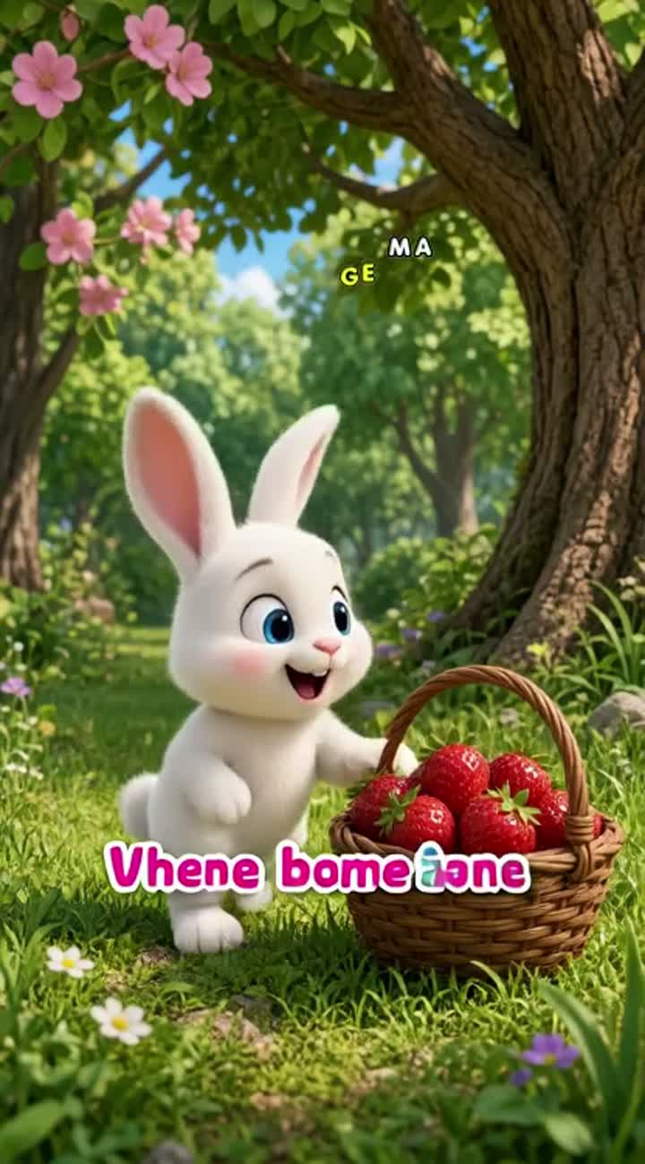 Benny the Little Bunny Learns to Share — AI cartoon