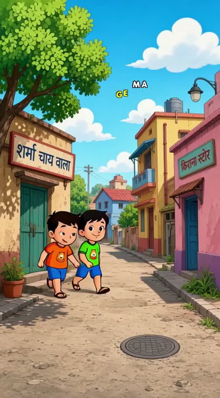 Do doston ki kahani ke upar ek video bnao comedy Animated cartoon… — AI cartoon