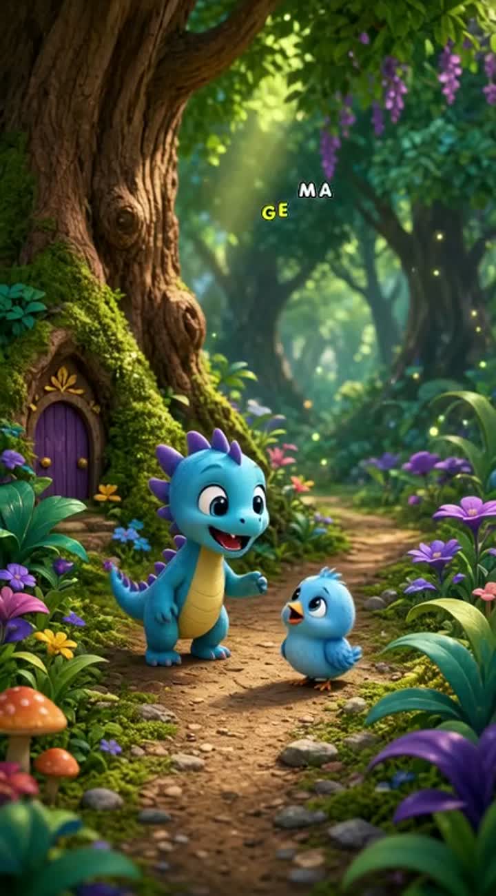 Original 3D cartoon story for children aged 2-6 — AI cartoon