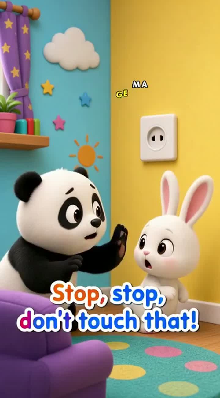 Stop, Stop, Don't Touch That! — AI cartoon