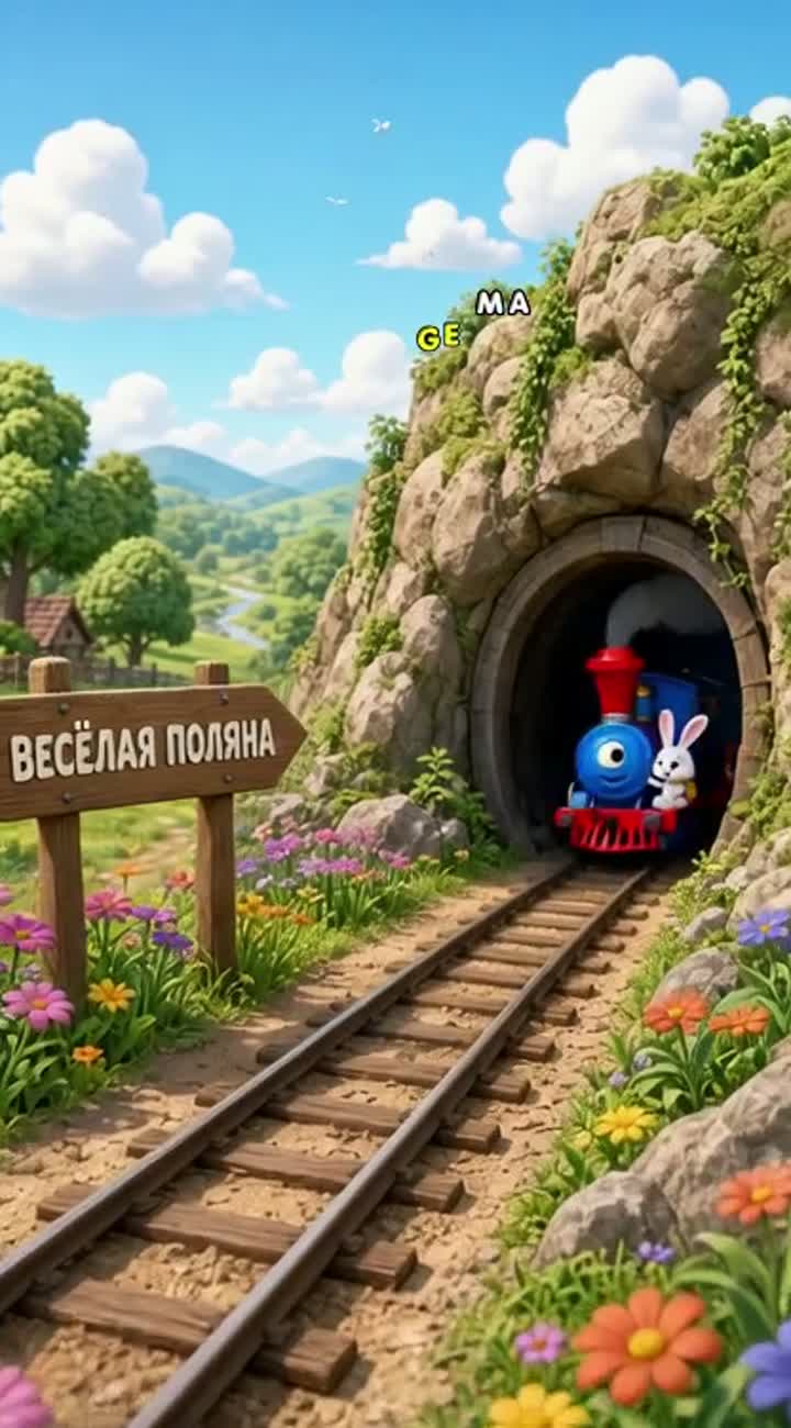 A vibrant, colorful 3D animated children's musical cartoon… — AI cartoon