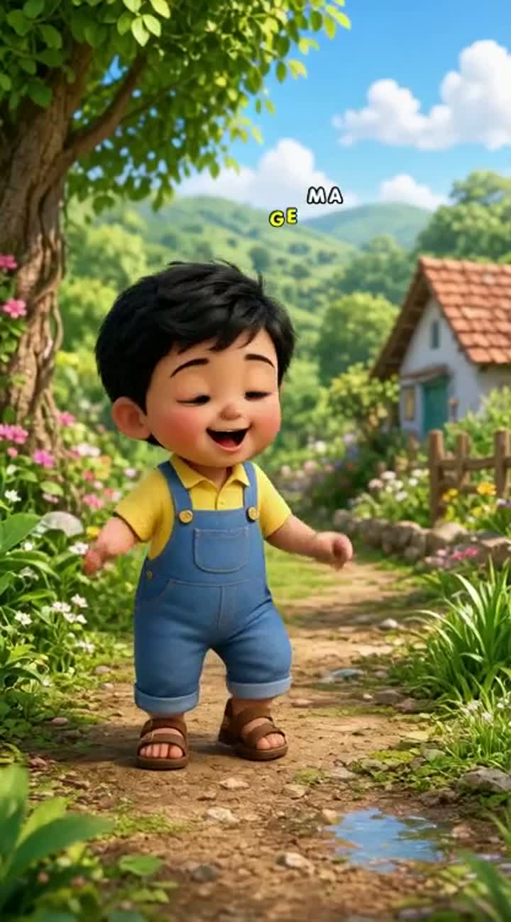 High-quality 3D animated cartoon video for babies and young children — AI cartoon