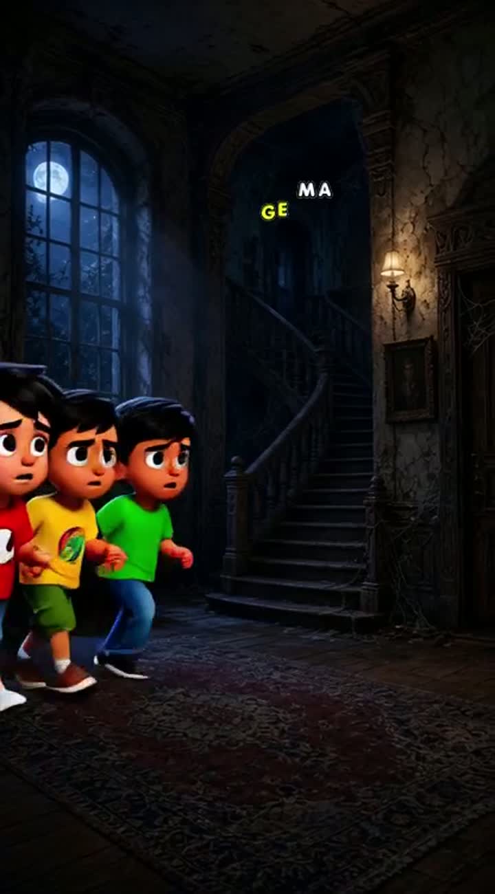 Vibrant, colourful 3D animated cartoon with smooth… — AI cartoon
