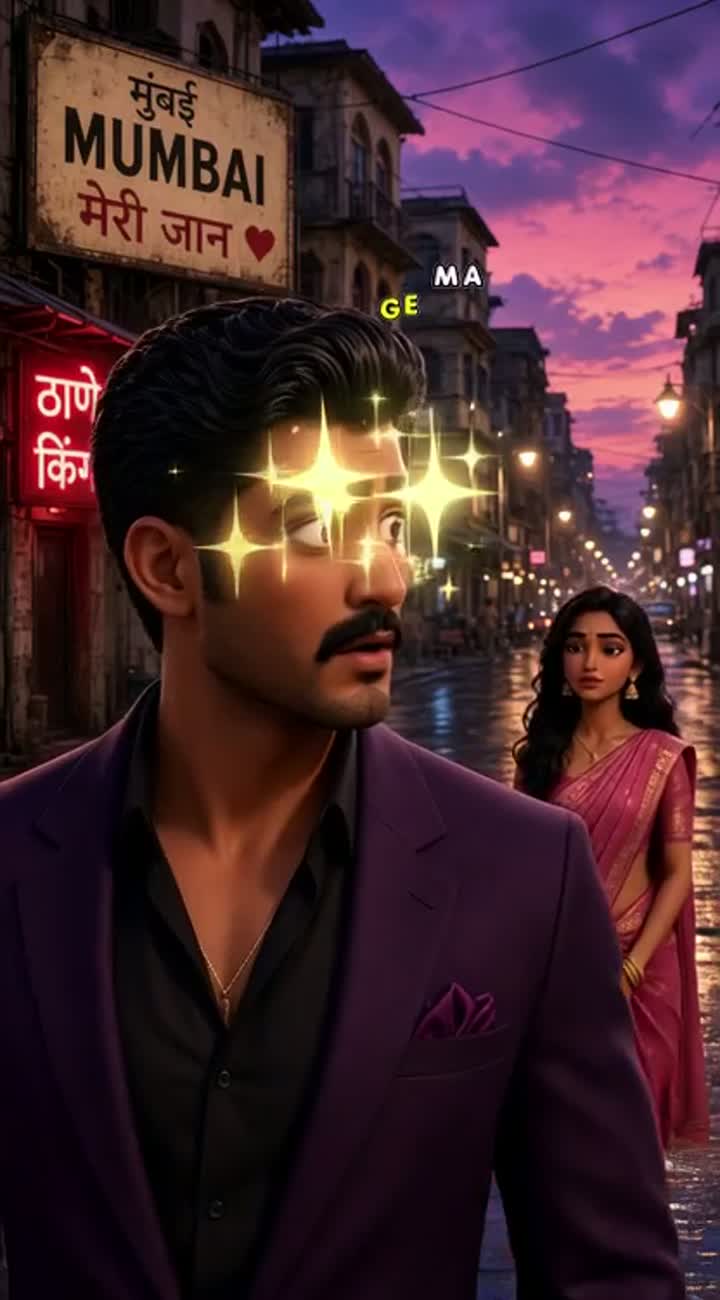D cartoon gangster love story in Hindi, exactly designed… — AI cartoon
